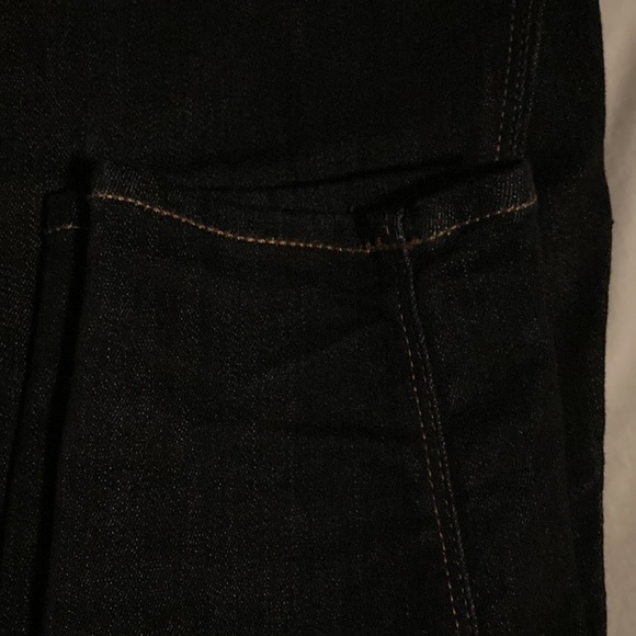 Express Mid Rise Dark Wash Jean Leggings - Picture 5 of 6
